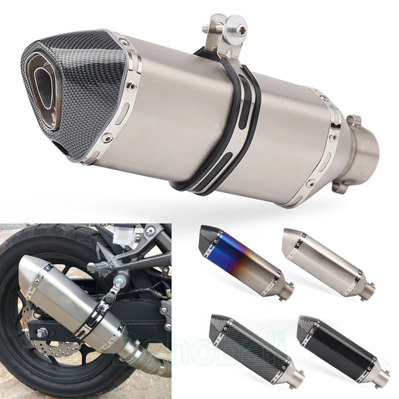 Silenciador de Escape Universal para motocicleta, tubo de acero inoxidable de 51mm, DB Killer modificado para Honda Z900, MT07, NK400, Ninja250, R3