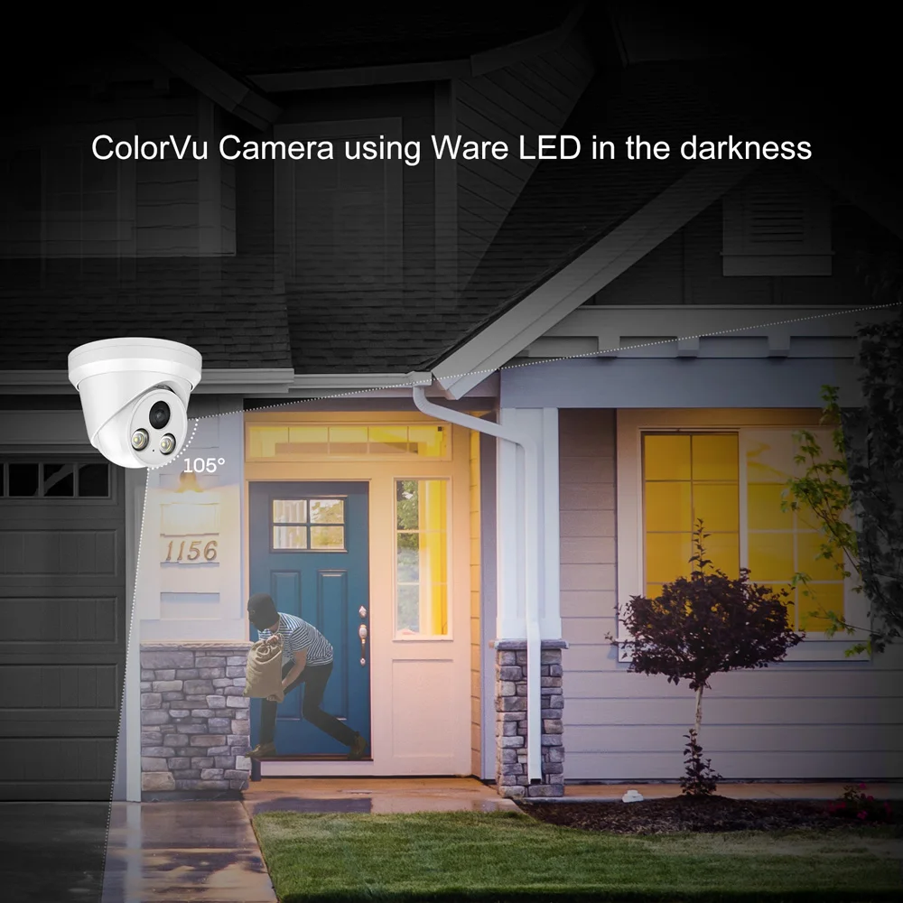 Compatible con Hikvision 4K 5MP cámara IP PoE IR a todo Color visión nocturna cámara de seguridad CCTV Plug & Play con HIK NVR soporte Onvif