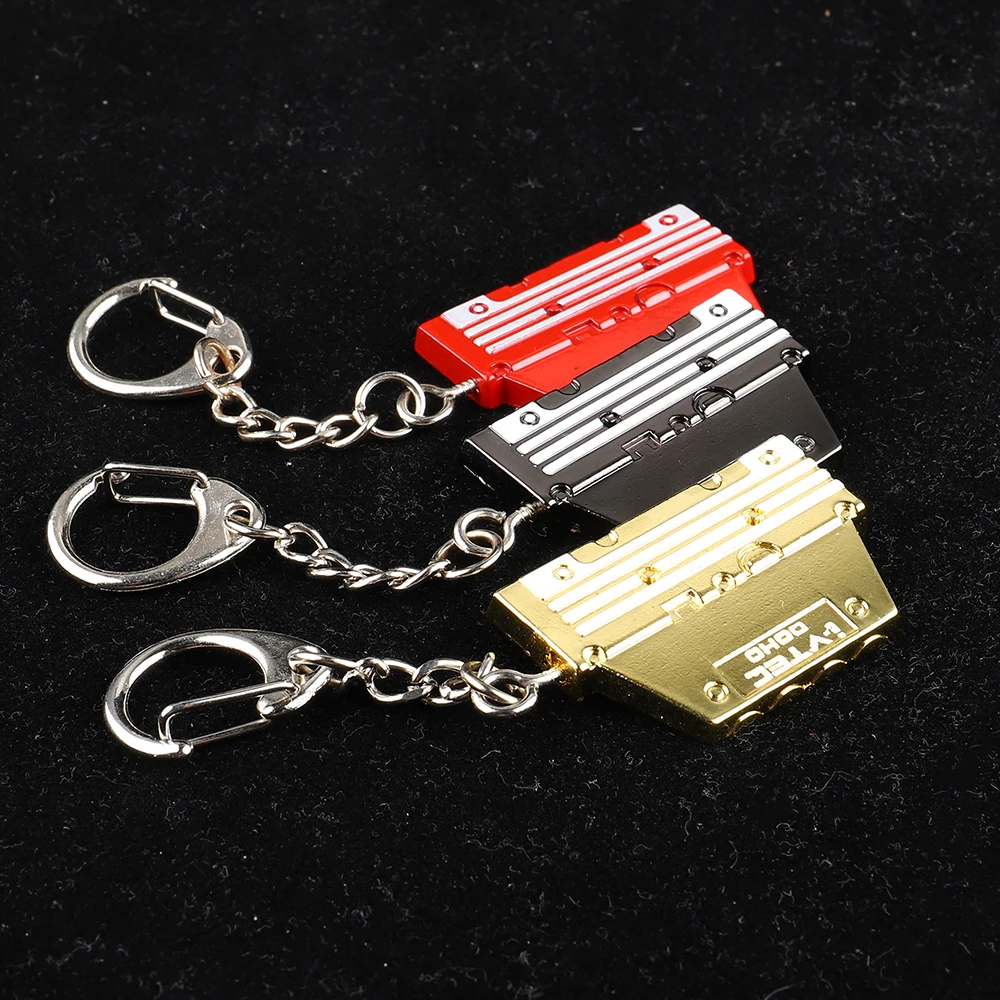 Car Metal Key Ring JDM Keychain Vtec K20a Dohc Engine Valve Cover EG EK