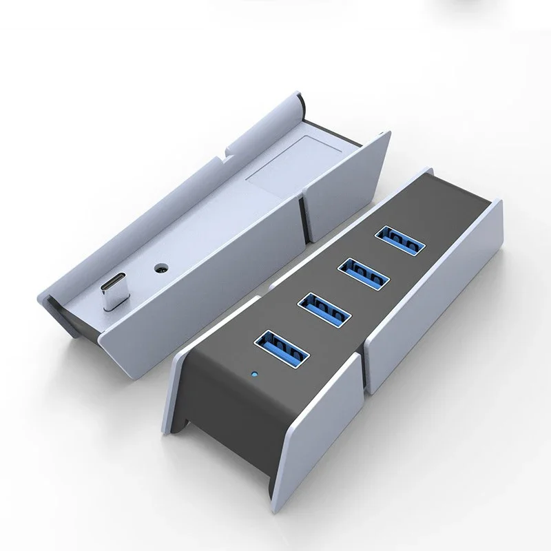 REMANK USB Splitter Expander For PS5 Accesoriers 4-in-1 Adapter for PlayStation 5 Slim USB Game Accessories Converter Extension