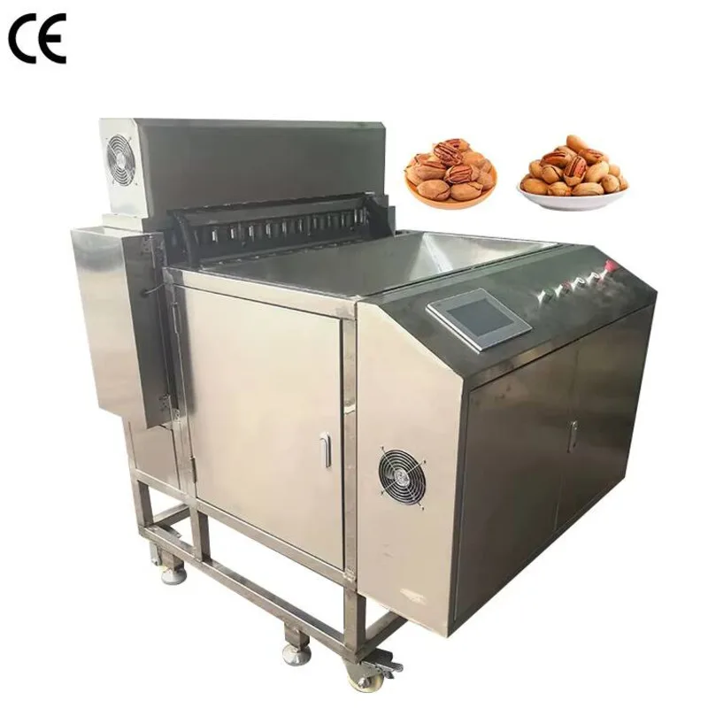 Commercial Pecan Nut Cracking Shelling Hulling Sheller Huller Black Walnut Cracker Machine