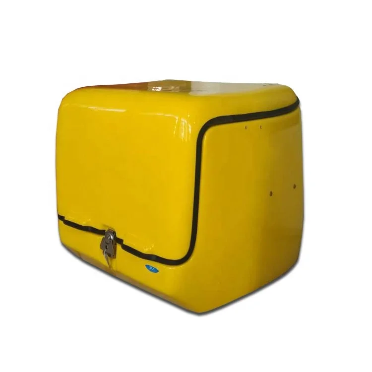 High Quality Fiberglass Pizza motor  full face helmet bag food box motorbike delivery motorcycles accessories delivery boxes