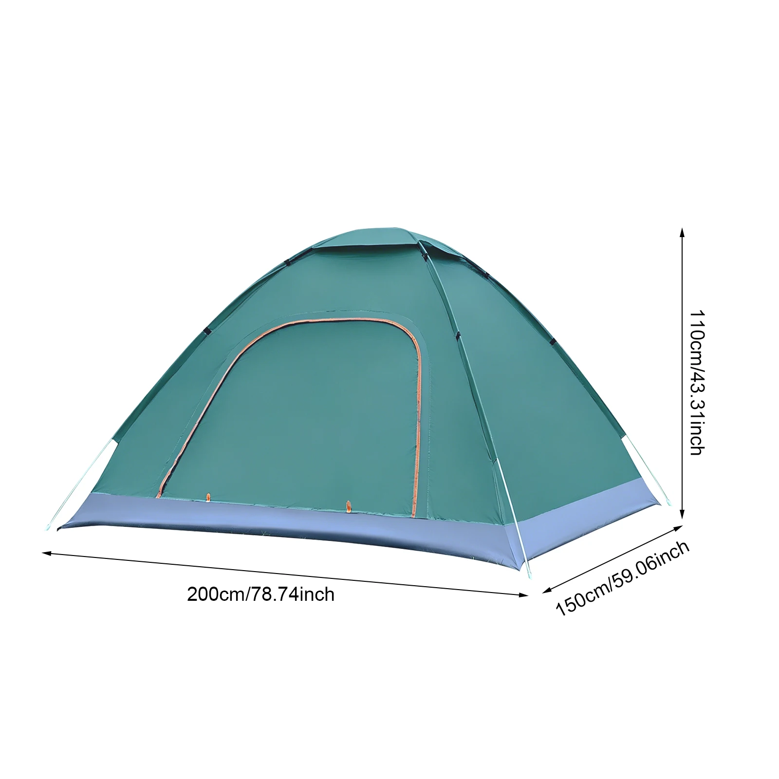 Pop Up Tent, Camping Pop Up Tent, 2 Person Pop Up Tent, Double Layer Dome Tent with Window, Waterproof Windproof, Easy Set Up for Mountaineering Hiking Outdoor, Portable Carry Bag for Beach Travel Festival Family Adventure