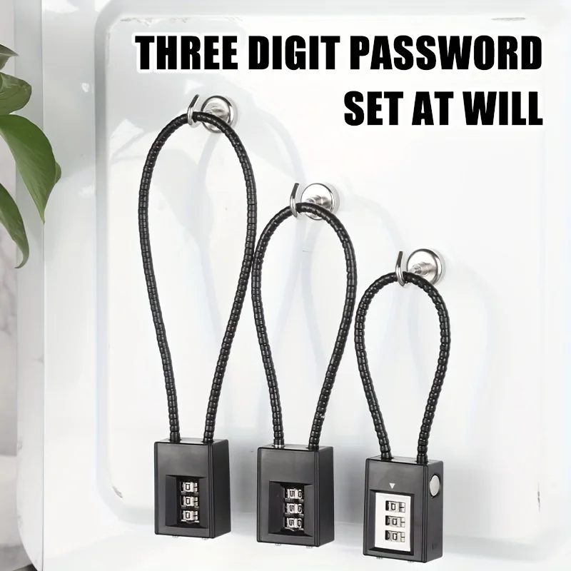 Password Lock Combination Lock，Travel Cable Locks, 3-Digit Waterproof Padlocks For Travel, Lockers, Bags, Backpack, Gym