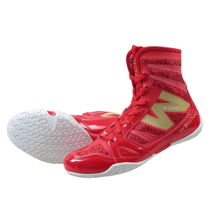 Hot Sale Unisex Breathable Professional Power Lightweight Fitness Wrestling Shoes Boxing Training Shoes Fighting Shoes Very Good