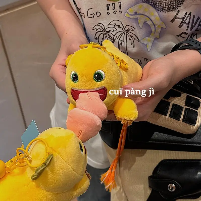 

Kawaii Tongue Milk Dragon Doll Plush Toy Pillow Kiss Milk Dinosaur Nailong Stuffed Pendant Boy And Girl Birthday Xmas Gift