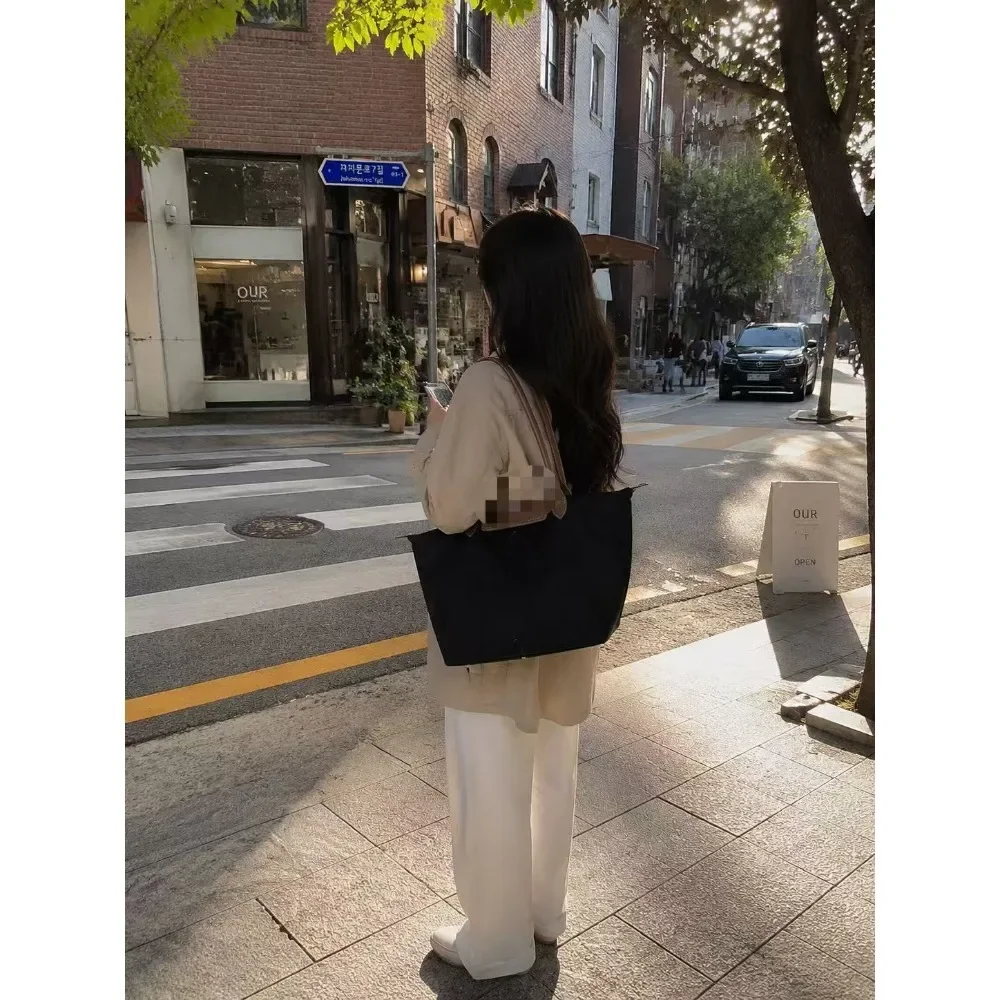 Faltbare Handtasche für Damen 2026 Y2K, Umweltfreundliche und Wasserdichte Nylon-Handtasche, Klassische Messenger-Tasche für fr Mütter – Detail 1
