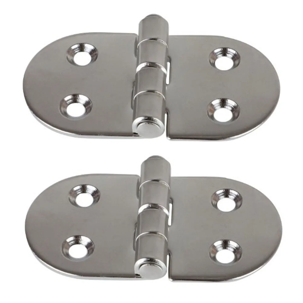 

2Pcs Door Hinge Stainless Steel Door Butterfly Hinges 3in X 1.5in Marine Hinge Polished Finish For Indoor & Outdoor