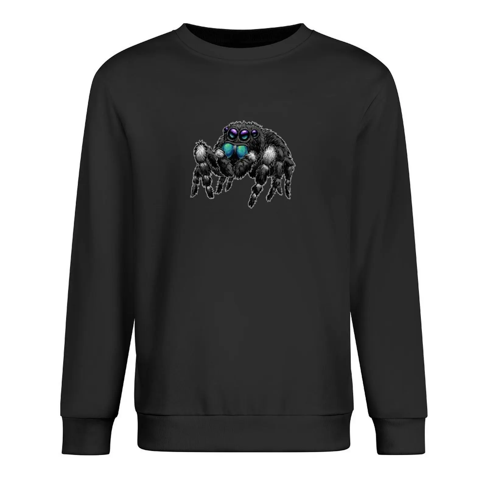 

Daring Jumping Spider Phidippus Audax Pullover men's sweat-shirt korean clothes blouse autumn sweatshirt