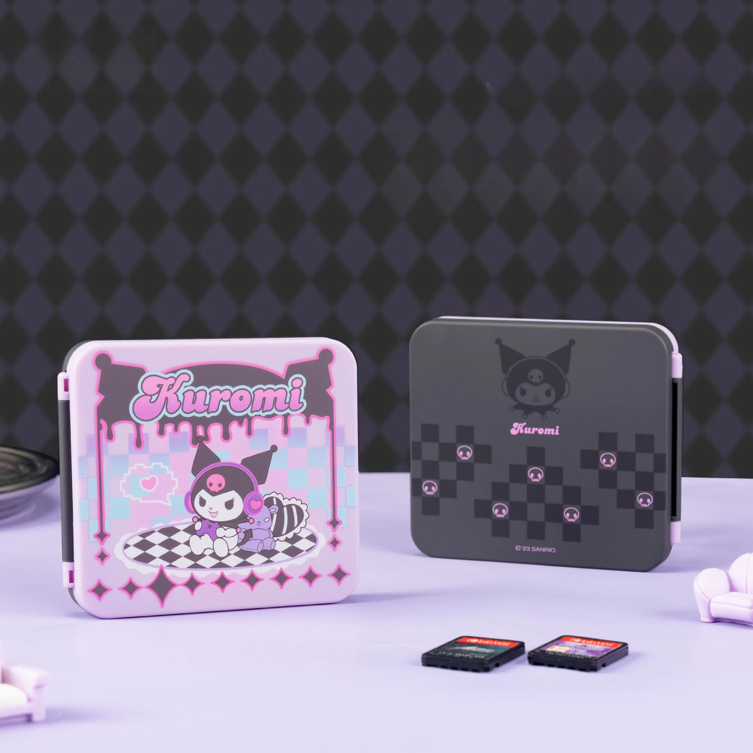 Estuche para Cartuchos de Juego de Nintendo Switch con Diseño de Kuromi de Sanrio, Caja Magnética para Cartuchos NS2, Accesorio OLED, Regalo para Amigos, Kawaii 2026