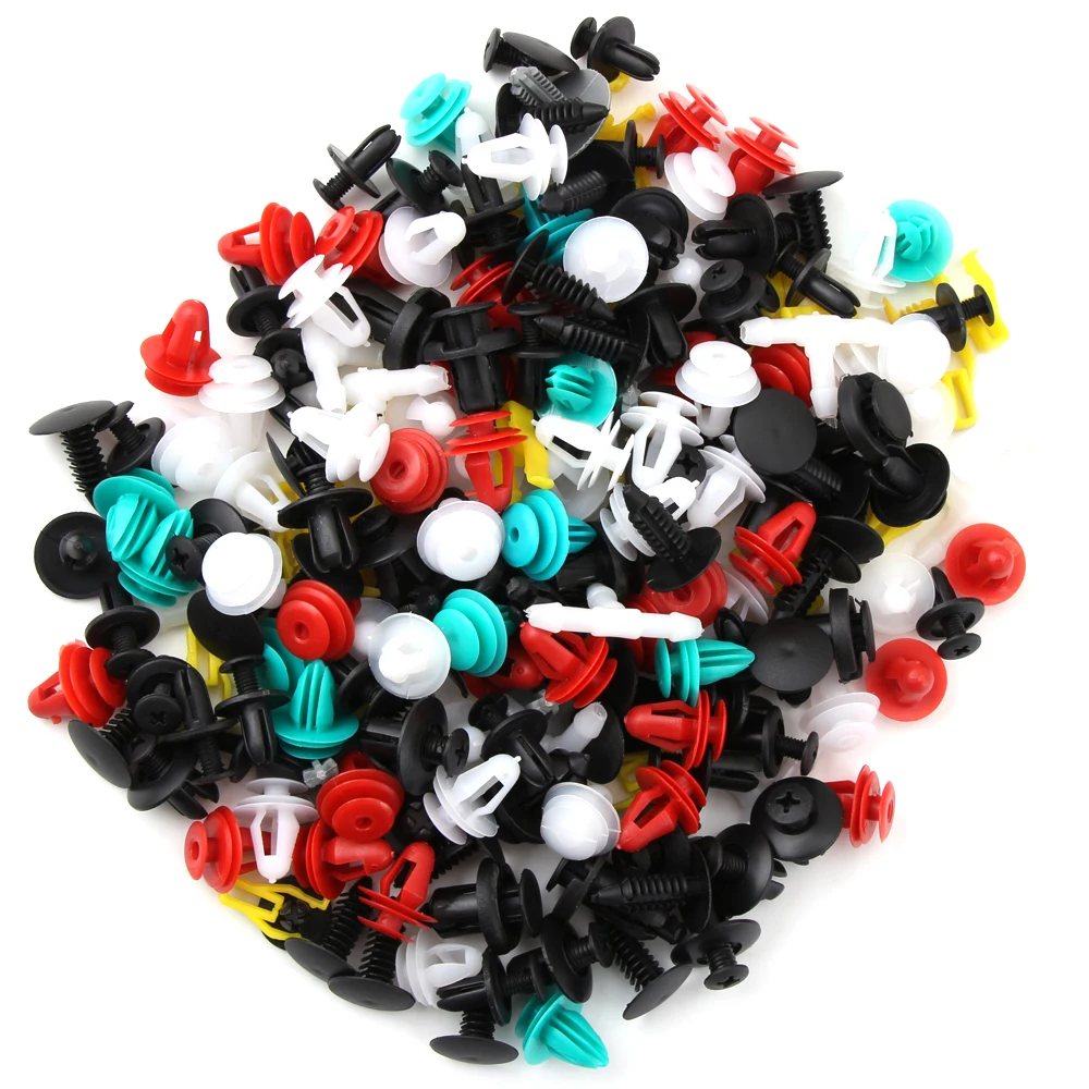 50/100pcs Mixed Car Fastener Auto Door Bumper Fender Rivet Clips For Renault Megane 3 Duster Captur Chevrolet Cruze Aveo