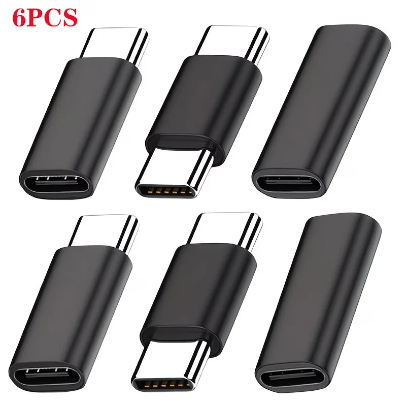 6pcs USB-C Extension Cables [3.1 Gen 2] 10Gbps Data Transfer & PD 60W Fast Charging - USB-C Male to Male/Female Adapters, Durabl