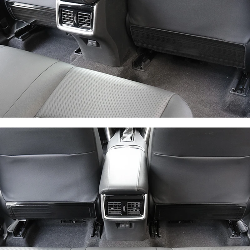 For Toyota Harrier Venza XU80 2020 2021 2022 2023 Seat Anti Kick Cushion Rear Stainless Steel Protective Plate Modification