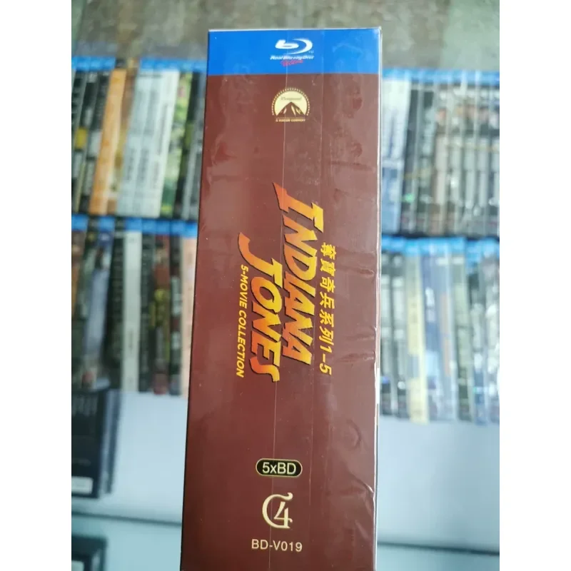 Blu ray Super High Definition Movie Indiana Jones 1 5 Complete Works Fate Turntable BD Disc CD Mandarin English