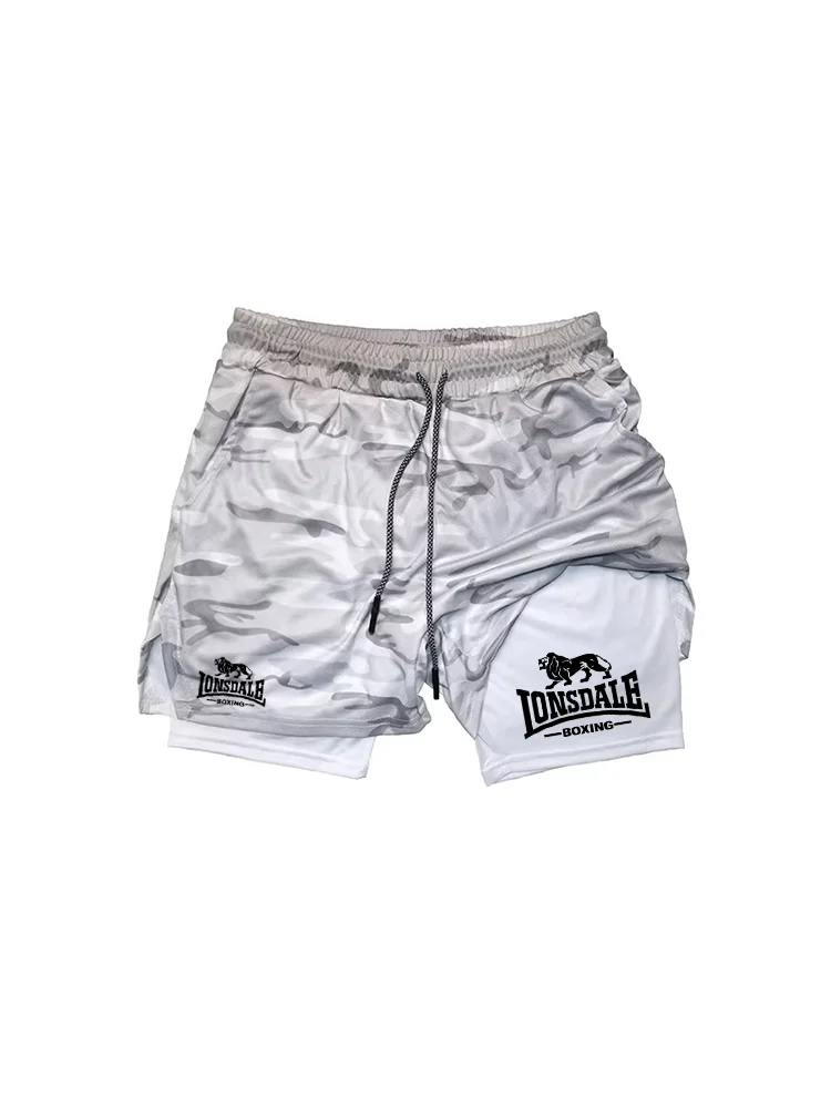 Men's Anime Hunter x Hunter Gym Shorts Bilayer 2-in-1 Breathable Quick-drying Absorb Sweat Sports Short Gym Jogging Pants df0592