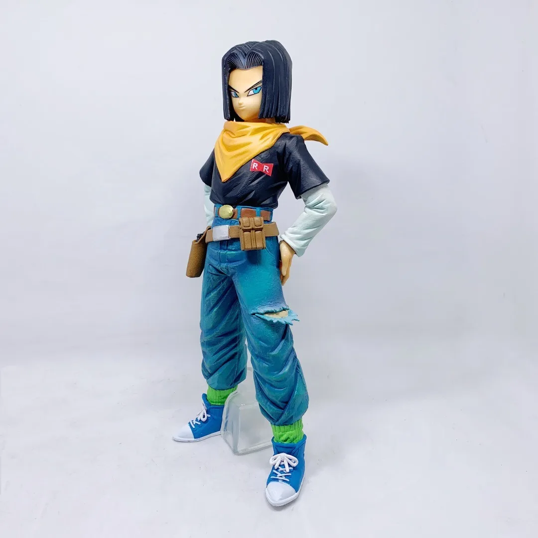 24CM Anime Dragon Ball Z Android 17 18 Figure Android 18 PVC Action Figures Collection Model Toys for Children Christmas Gifts