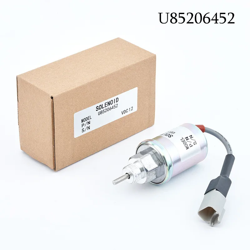 12V U85206452 Fuel Shut Off Solenoid For Perkins 402D 403D 404D 404C 403C 185206452 U85206520 35107U 185206192