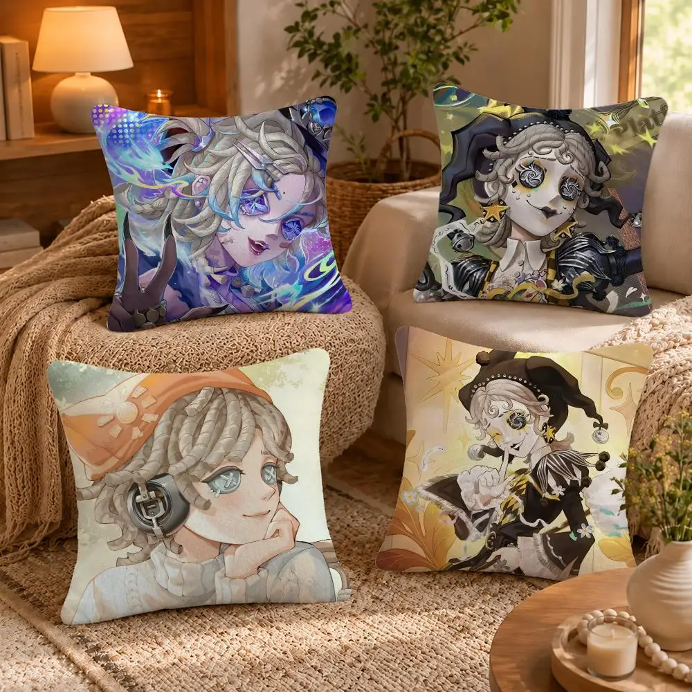 Game Identity V Cushion Cover Short-Plush Cushion Cover Pillowcase — Suitable for Sofas Bedrooms and Home Decor