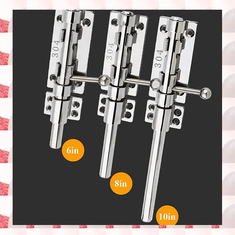 

ABGN Slide Bolt Gate Latch Barrel Bolt Latch Heavy Duty Door Security Lock Thickened Door Latches Hardware For Barn Etc