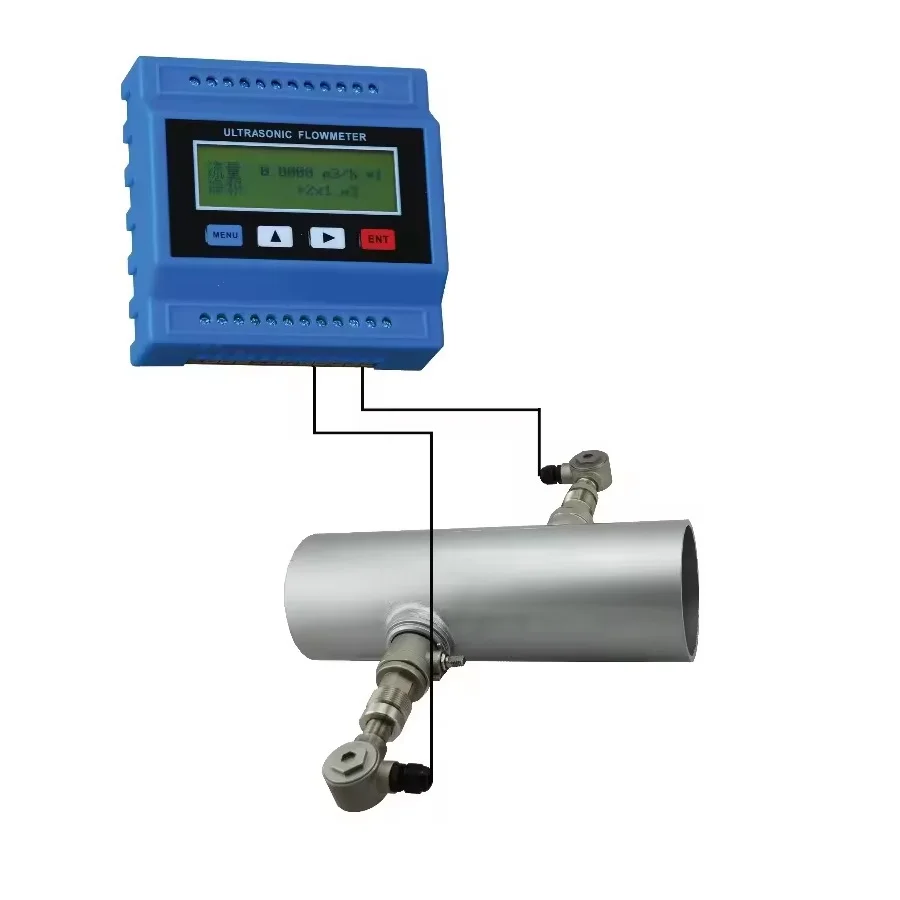 TUF-2000M Digital Modular Ultrasonic Flowmeter TS-2 TM-1 TL-1 Transducer Optional Measuring Range DN15-6000mm Water Speed Tester