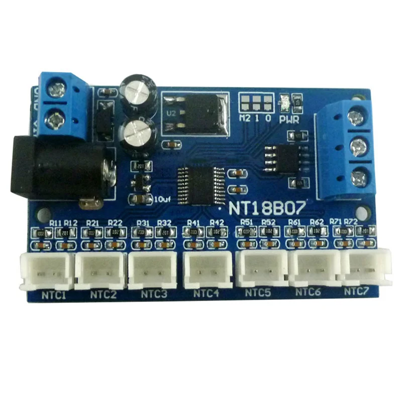 

3X 7-канальный RS485 NTC датчик температуры для измерения MODBUS RTU безбумажный регистратор ПЛК NT18B07-BCBW