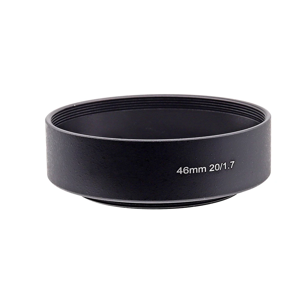 Metal Vented Lens Hood With 58mm Lens Cap For G1 GF1 GH1 GH4 GH5 For Panasonic 20mm 20/1.7 Lens