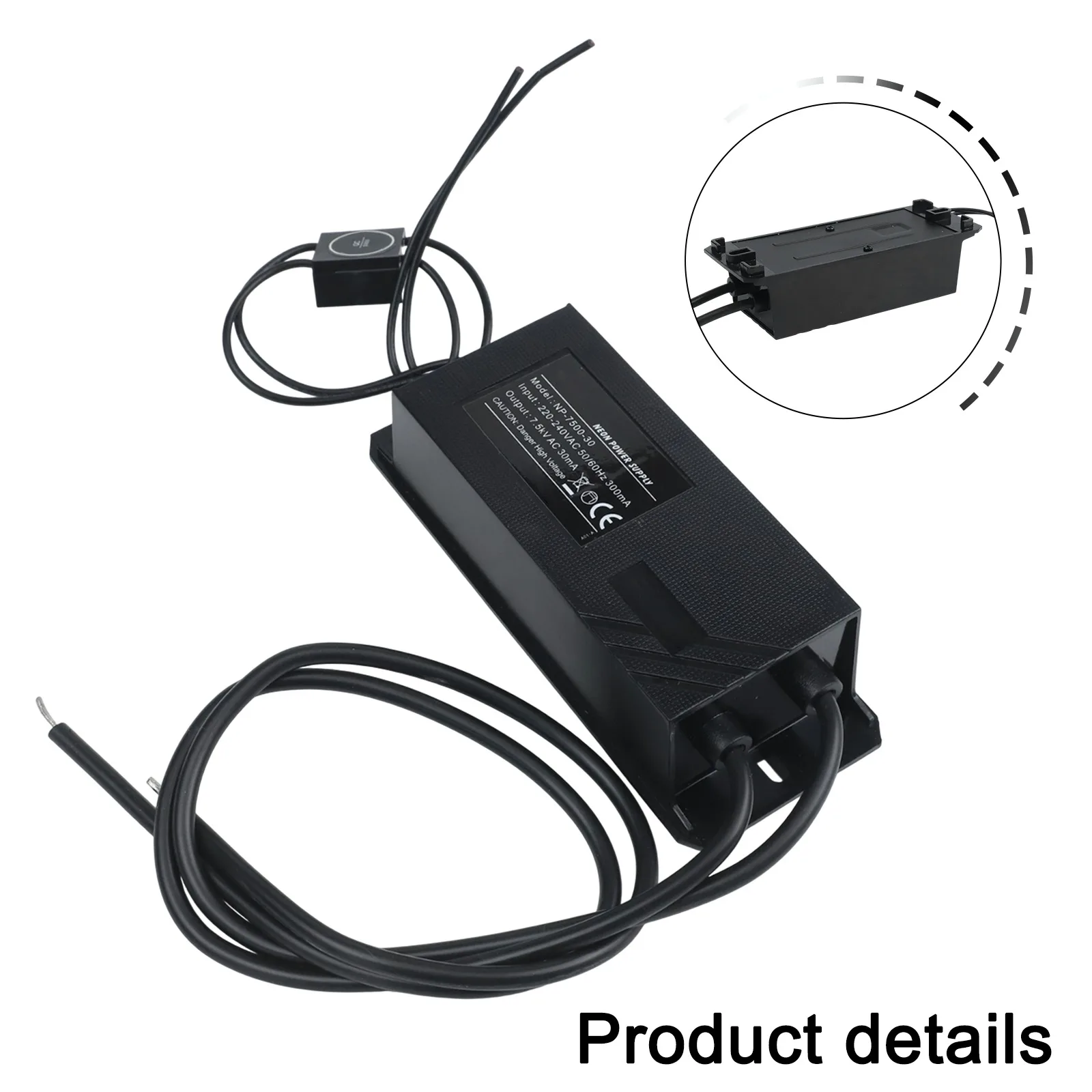 7.5KV 30mA Neon Sign Transformer Electronic Power Supply Ballast For High Voltage Lamp Lighting Business Industrial Equipment