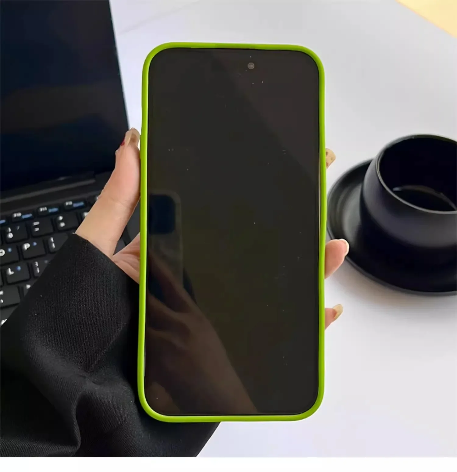 Funda de silicona suave con patrón de corazón de amor plisado para iPhone 13, 14, 15, 12, 11 Pro Max Plus, cubierta completa de lujo, protección