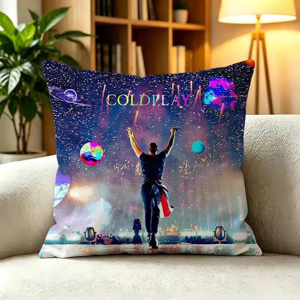 Group C-Coldplay-Y Pillow Cover Sofa Cushion Cover Home Room Decoration Children Gift