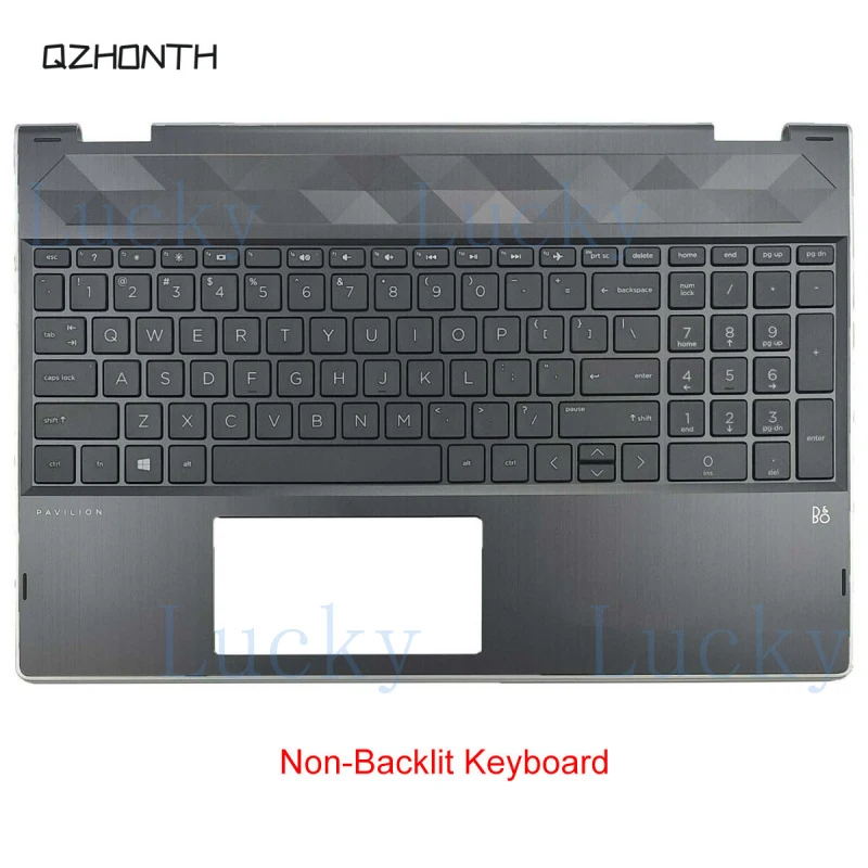 

f New for HP Pavilion X360 15T-CR 15-CR Palmrest Cover Keyboard Non-Backlit L20848-001