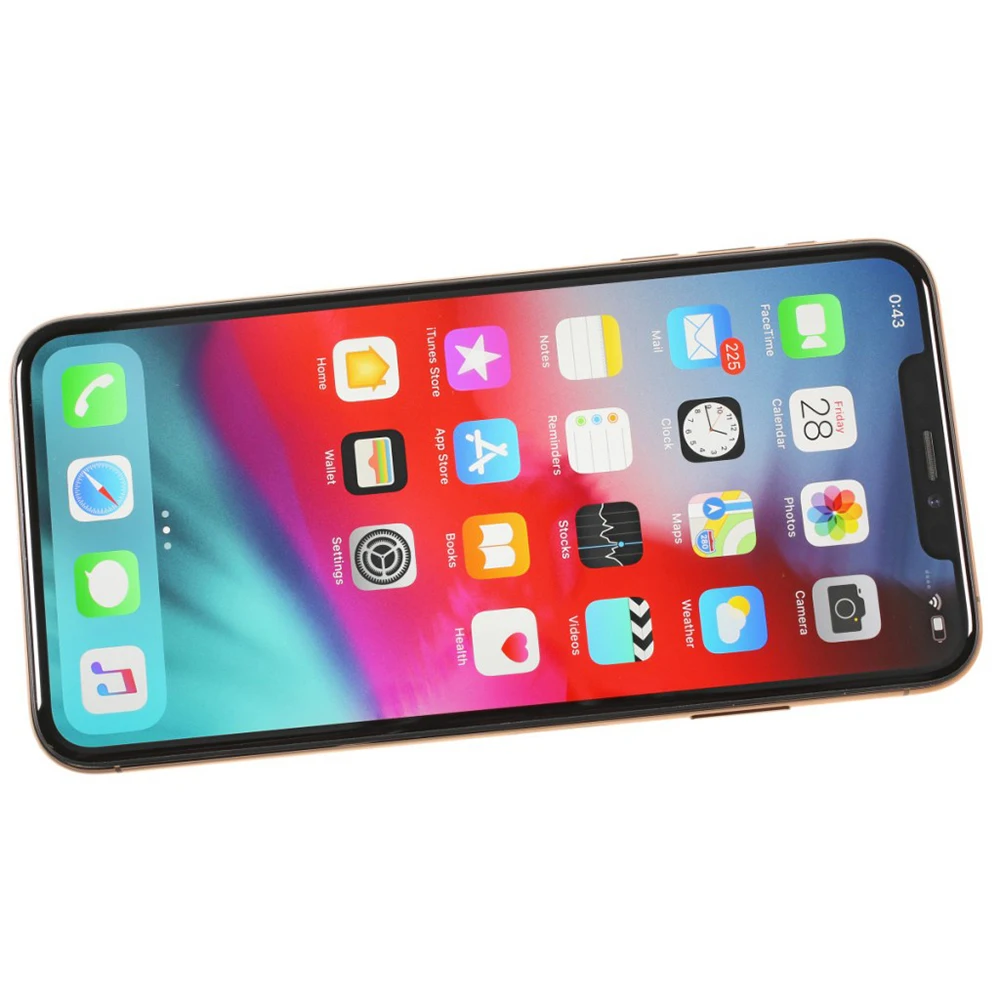 Apple-desbloqueado iPhone XS Max, celular 4G LTE, 5,8 ", 4GB de RAM, 64GB, 256GB ROM, 12MP + 7MP Celular, Hexa-Core Smartphone, original