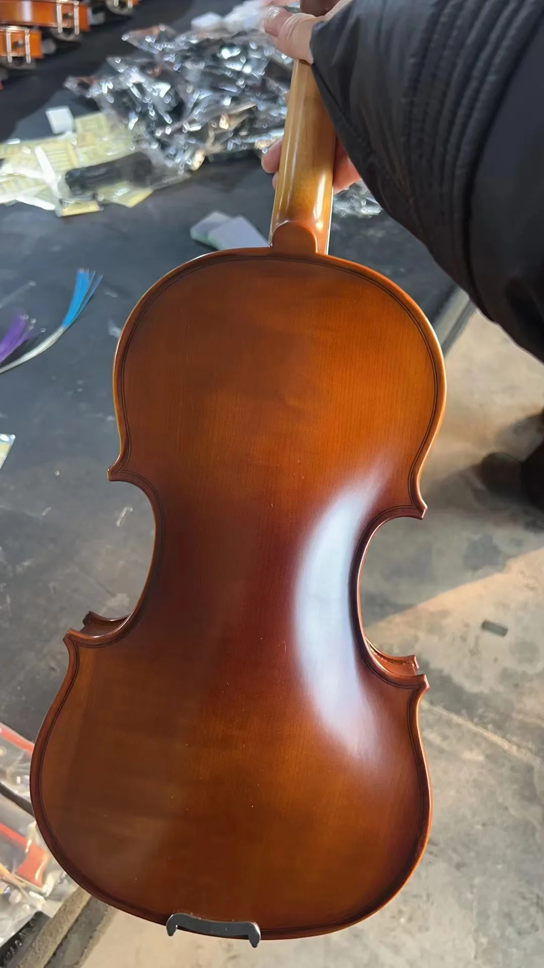 New Vintage Matte Viola, Spruce Solid Wood Dyed Black Accessories, Beginner Performance Exam, Viola First choice for beginners