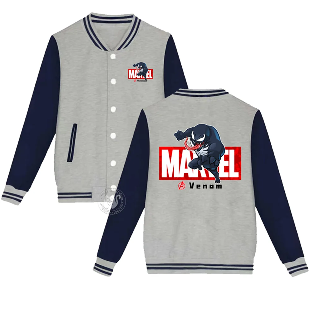 

Kids Fall/Winter Superhero Giant Print Boys & Girls 2-14 years old Thick warm Coat Youth casual baseball uniform