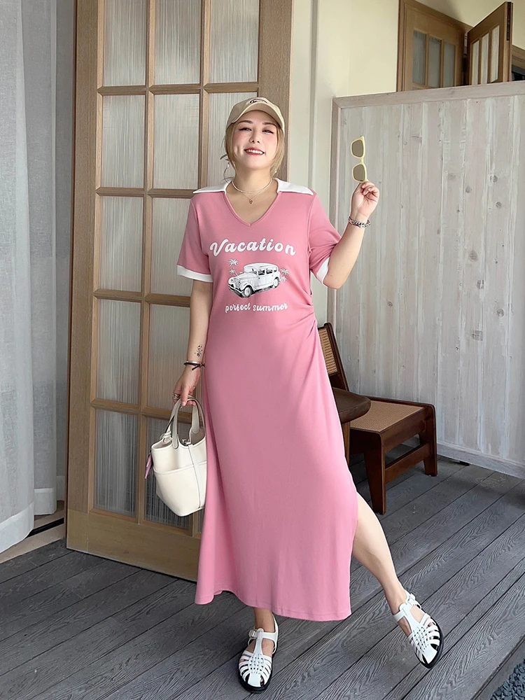 

Vogana Original American Retro Dr Slimming A-Line Midi Dr Waist-Cinching School Sle Big Size Women's Dr