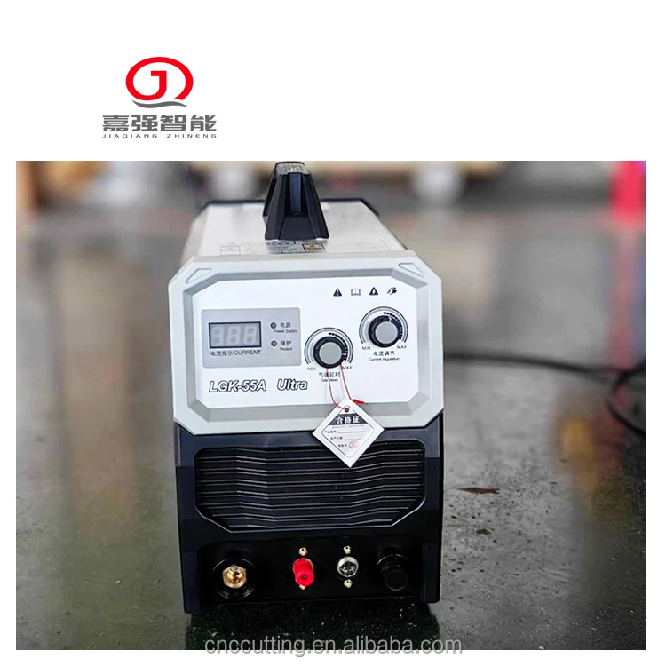 55amp Portable Plasma Power Source Cut55 with Built-in 220v Inverter and Air Compressor Clean Cut Air Plasma Cutting Machine