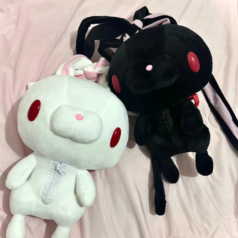 Sac à dos universel en peluche de lapin, dessin animé mignon, lapin aux yeux rouges, sac à dos Girly, cadeau d'anniversaire et de noël