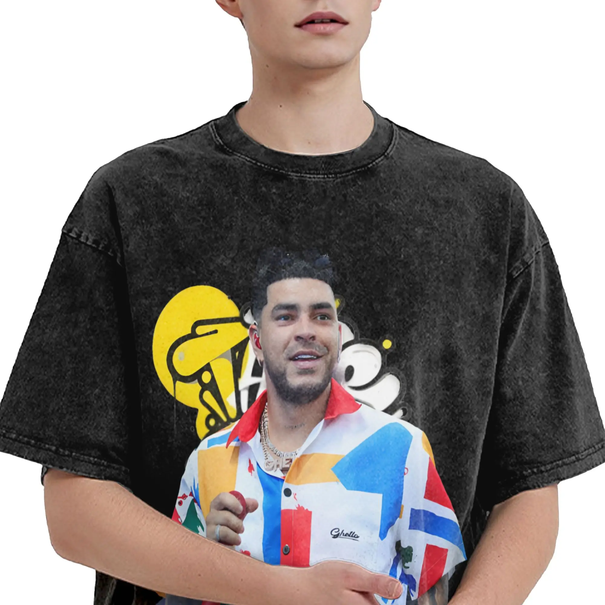 Ryan Castro Album Tour 2026 T Shirt Hip Hop Washed Short Sleeve Oversize T-Shirt  Fashion for Men Women Streetwear
