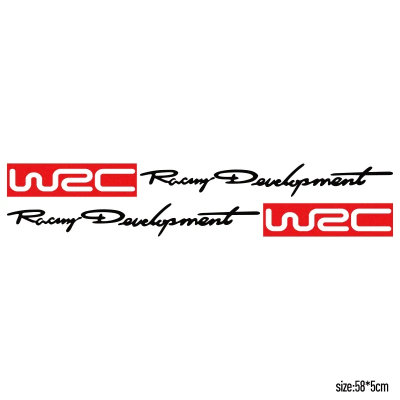 1 Pair Customizable WRC Rally Stickers Decal Car-Styling Auto Accessories For BMW Citroen VW Volkswagen Ford PEUGEOT MITSUBISHI