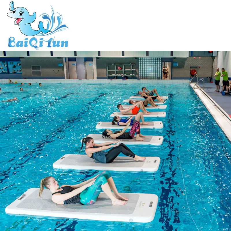 Nuevo 2025 Gymnastic Equipment Custom Yoga Mat Flexi Roll Gymnastics Mat Inflatable Yoga Water Mat
