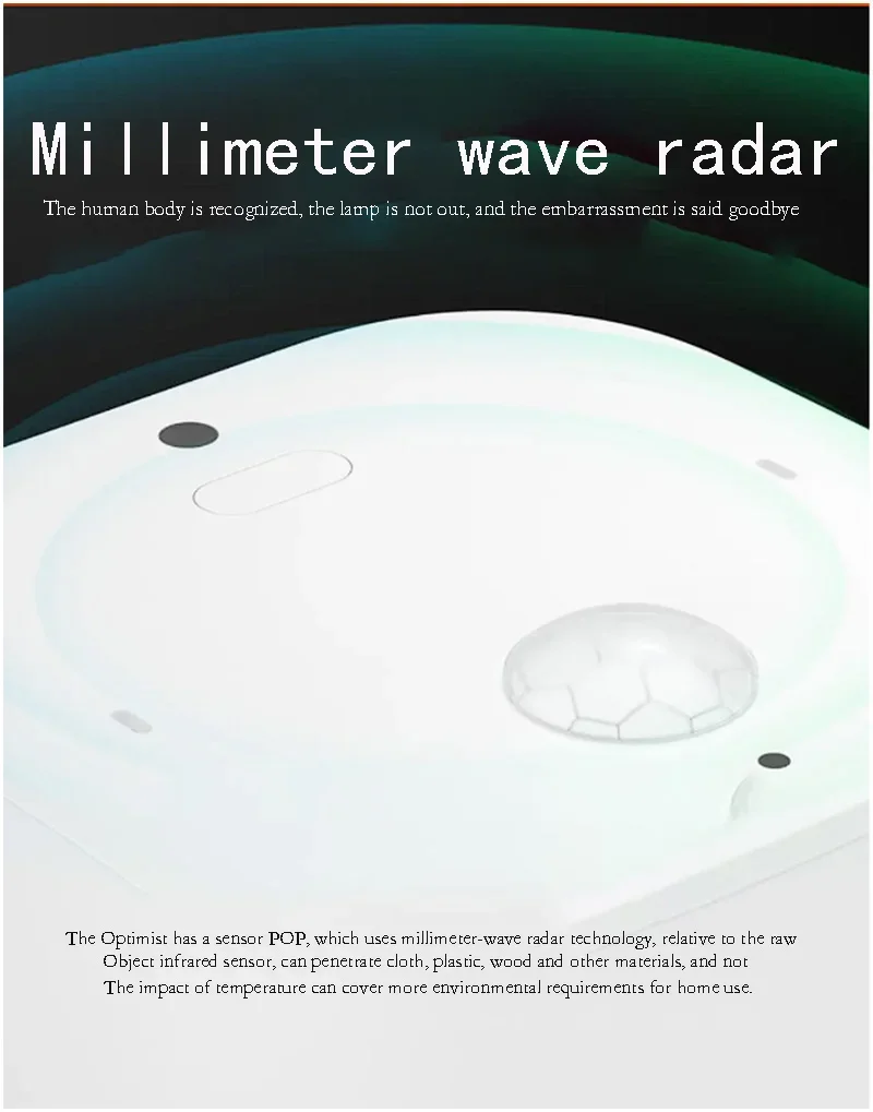 Xiaomi Mijia Optimist smart home, millimeter waveradarinfrared temperature humidity light five-in-one meter home enhanced sensor