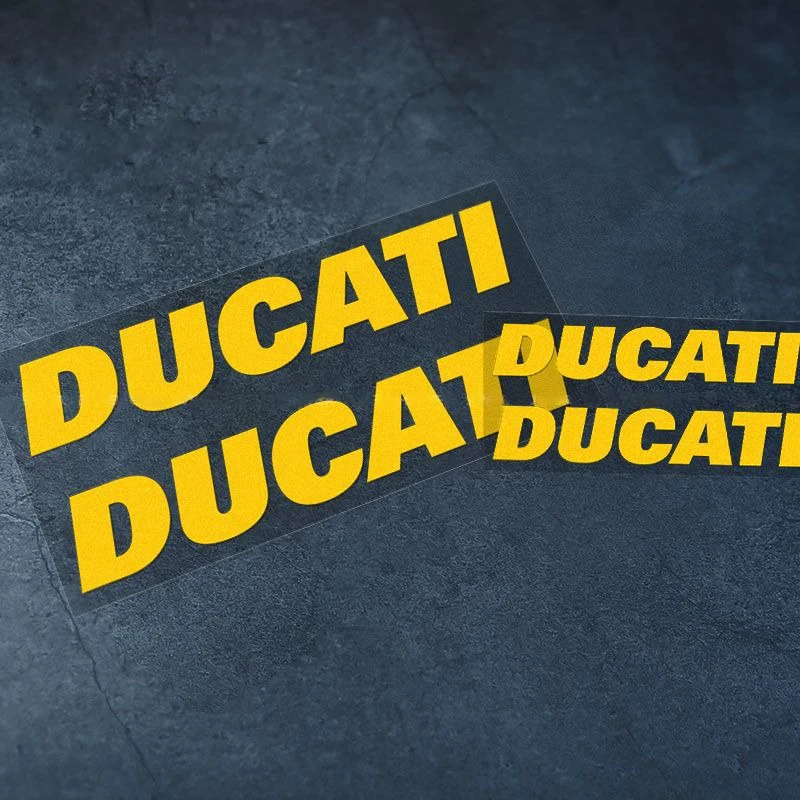 Adesivos de vinil adequados para decoração de motocicleta ducati, adesivos refletivos à prova d'água para capacete de corrida, acessórios automotivos