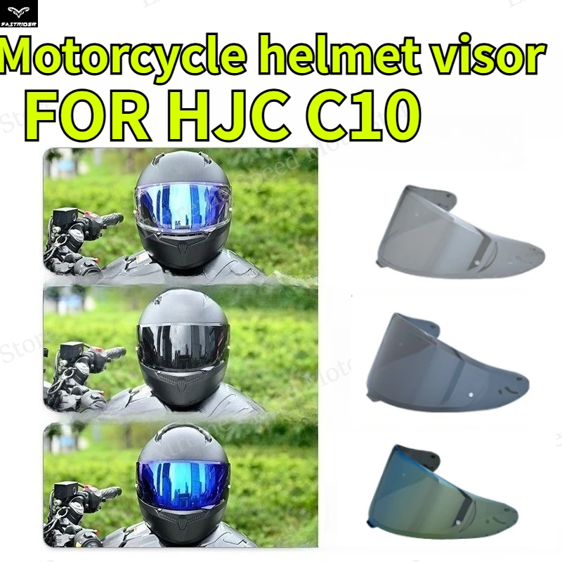 

Motorcycle Helmet Visor Replacement for C10, Anti-UV Anti-Scratch Dustproof Wind Shield, Motorcycle Accessories