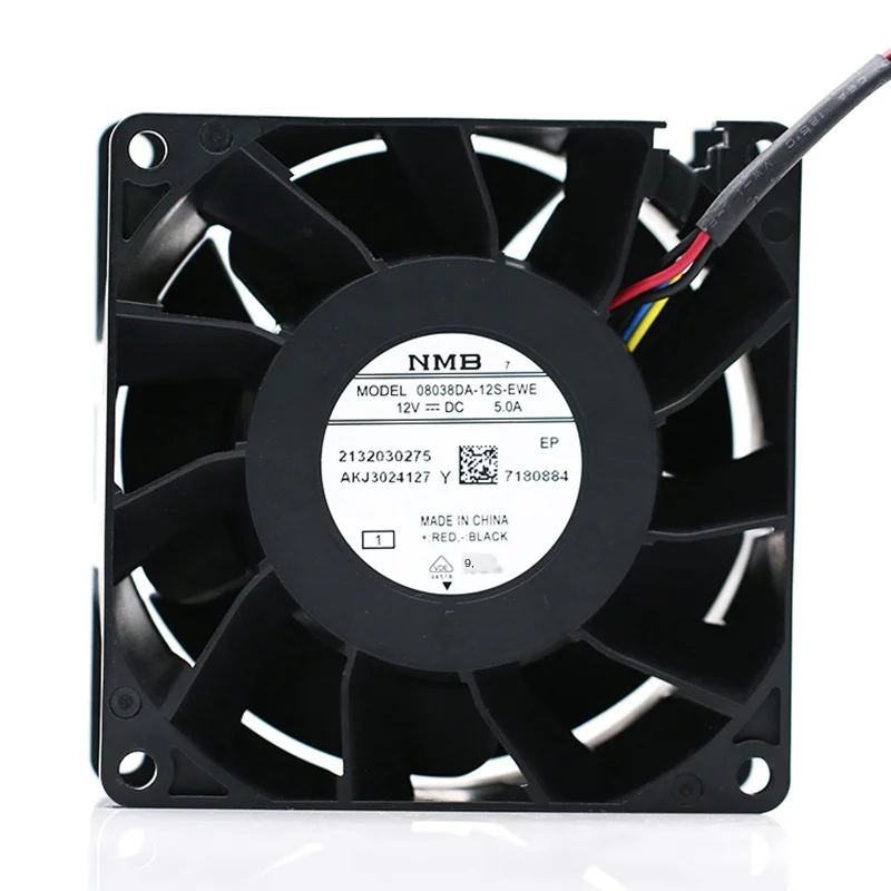 For NMB 08038DA-12S-Ewe 8038 12V 5.0A Large Air Volume Violence PWM Cooling Fan