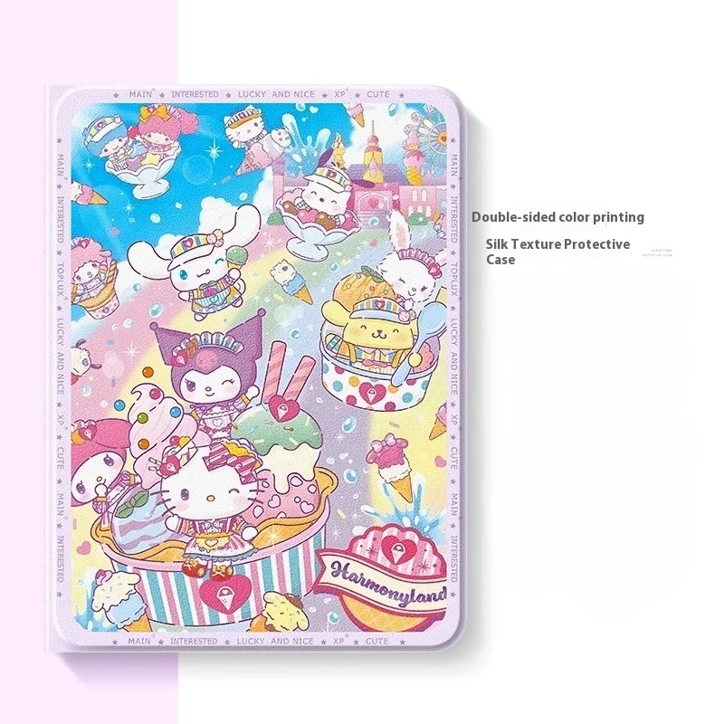 

Sanrio Hello Kitty Kuromi чехол для iPad iPad iPad A16 Pro 5 6 12,9 дюйма защитный чехол Funda IPAD Air 3 4 5 10 11 поколения чехол для планшета