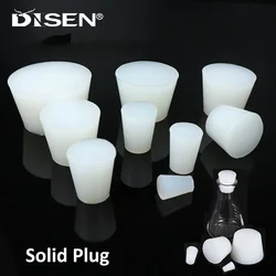 Silicone Conical Stoppers Solid HIGH TEMP White Soft Stopper For Electroplating Paint Fermentation Barrel Airlock Valve Brew