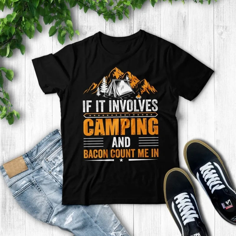 

00013344#A-Funny Camping Shirt, Outdoor Camper T-Shirt, Funny Graphic Tees