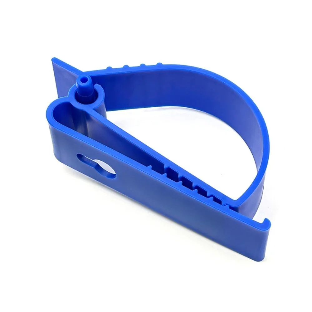 New POM Safety Helmet Clamp Adjustable Strap Ratchet Lock Key Chains Clips D Ring Lightweight Earmuffs Clamp Cable Management