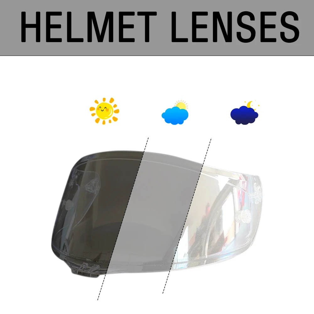

For AGV K3SV K1 K5 K5S Motorcycle helmet Photochromic Visor Anti-UV PC visor Lens K5 K1 hromic Smoke Dark Replacement Visor KIT