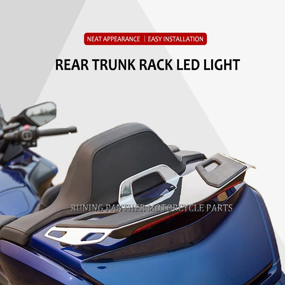 2022 2021 Motorcycle Rear Trunk Luggage Rack LED Light For Honda Goldwing GL 1800 Tour GL1800 B Automatic DCT GL1800BD 1800DA