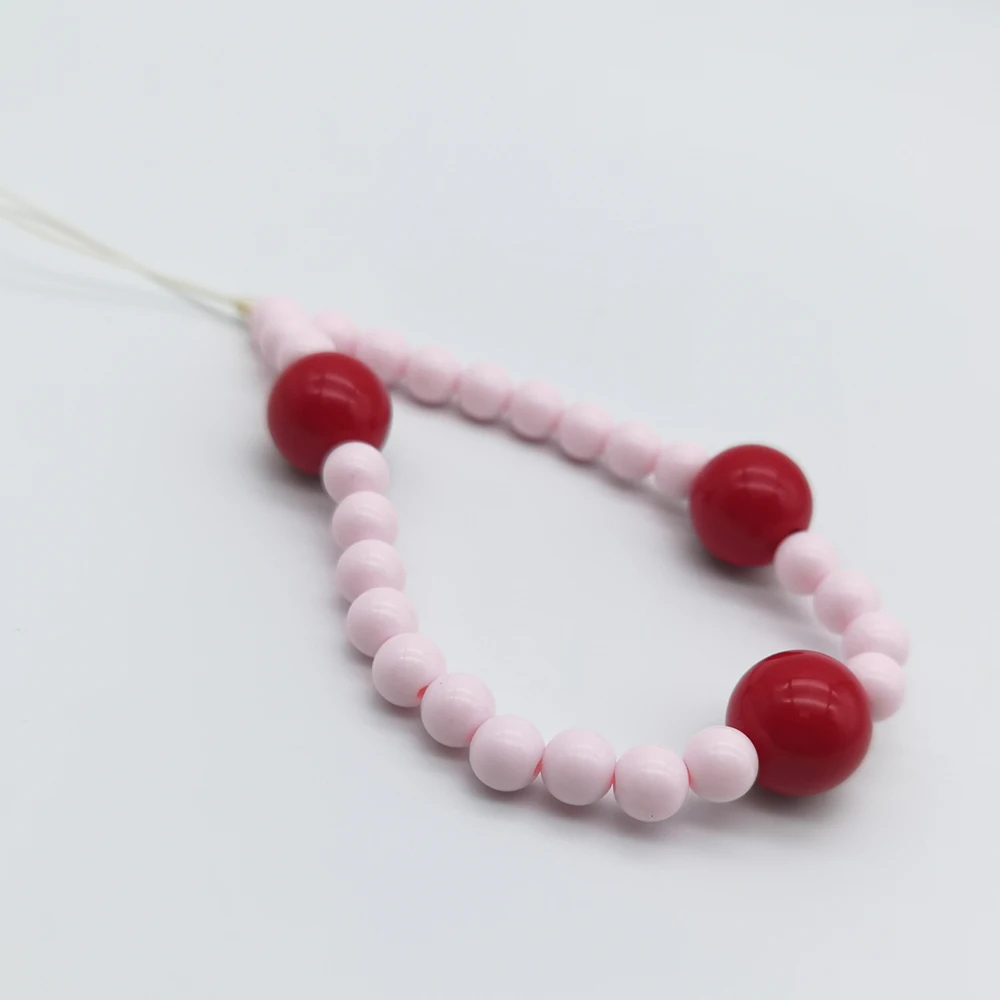 جديد الأحمر حبة Y2K الوردي فتاة حزام الهاتف الحبل لطيف قلادة مفتاح سلسلة لسامسونج فيفو Airpods سماعات الكتب 2014 الأصلي DIY بها بنفسك